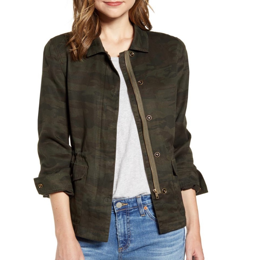 Sanctuary Rowen Drawstring Waist Military Jacket